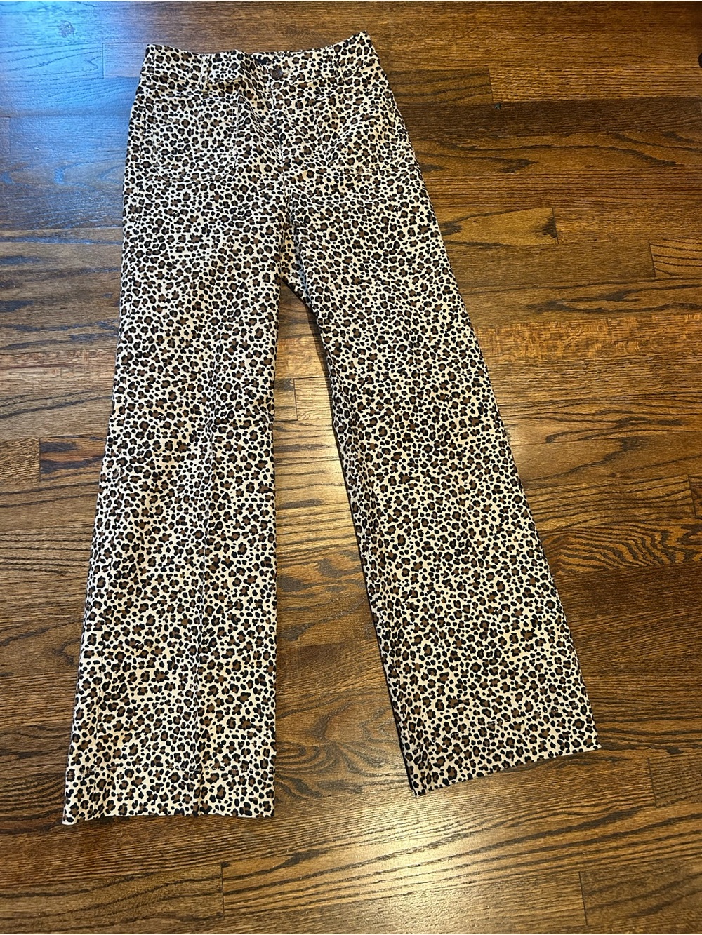 J Crew Leopard Sailor Pants size 24